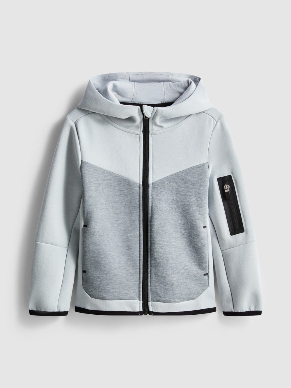 Primark Kids Light Gray Zip-Up Hoodie Jacket 5-6Y